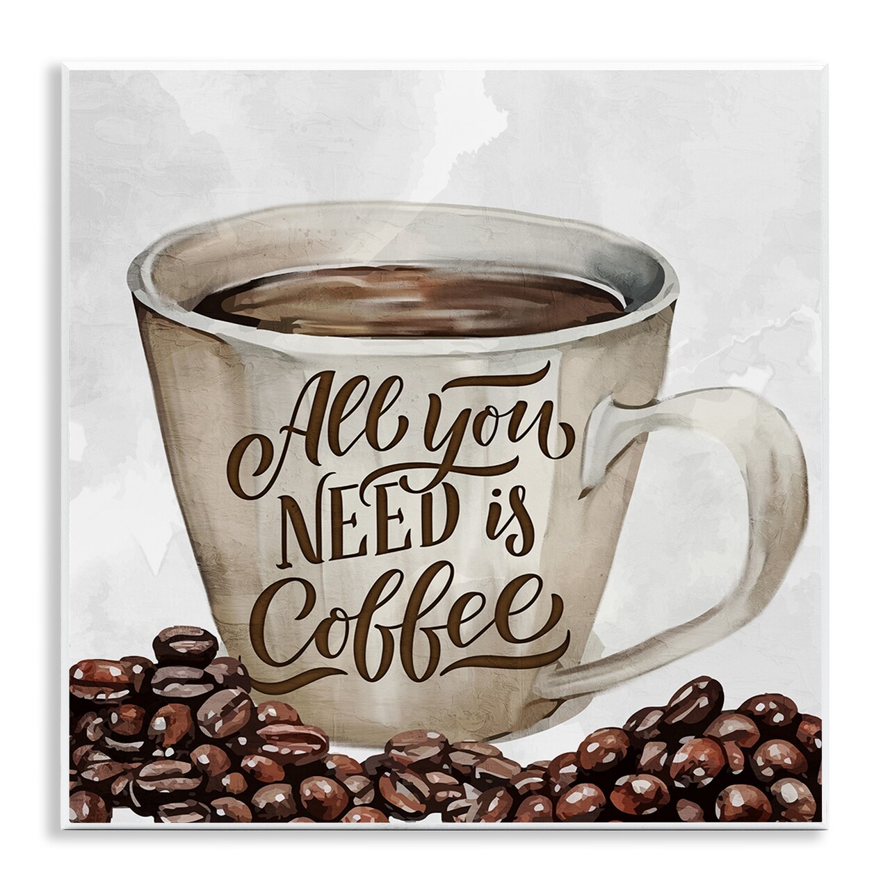 Stupell Industries All You Need Morning Coffee Wall Plaque Design by Kim Allen